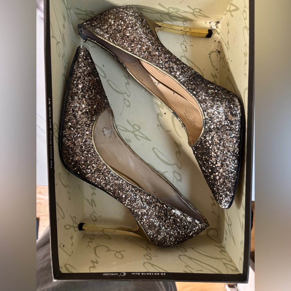 Enzo Anglioni Glitter Pumps Stiletto Heels